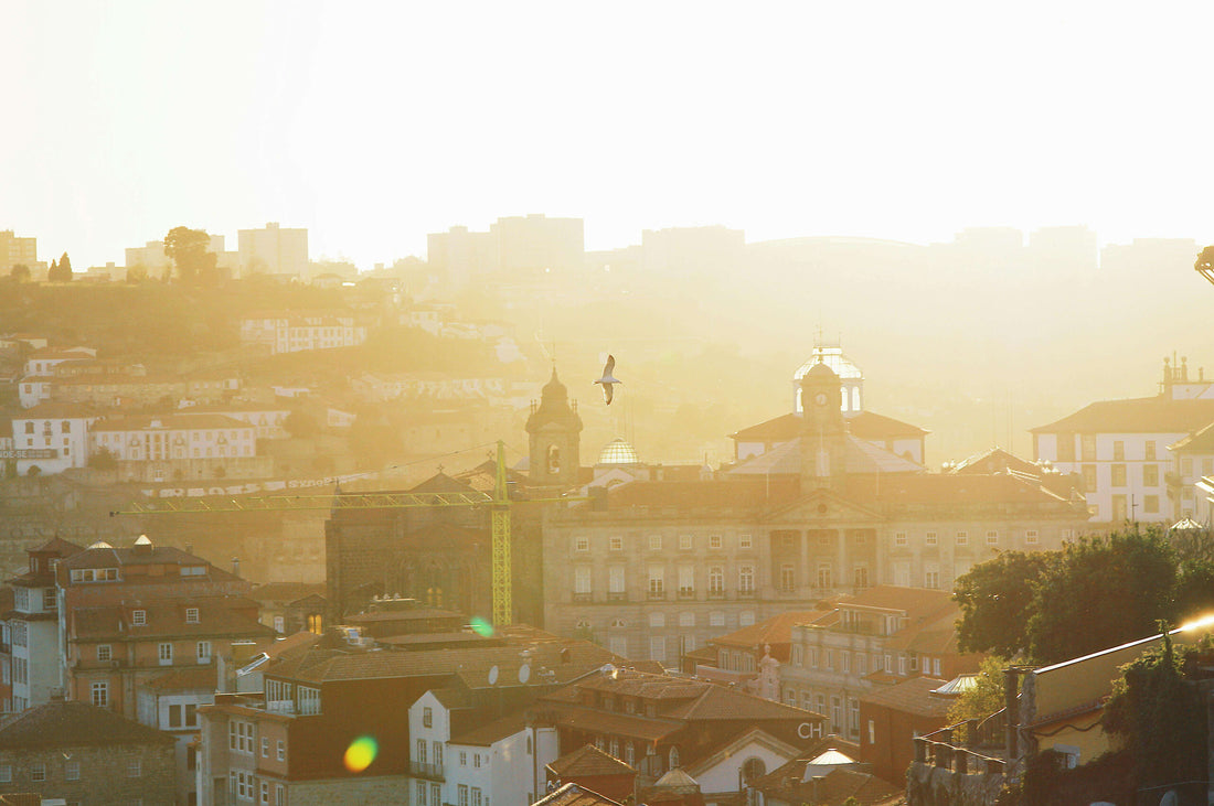 Foto Porto in Portugal bei Sonnenuntergang